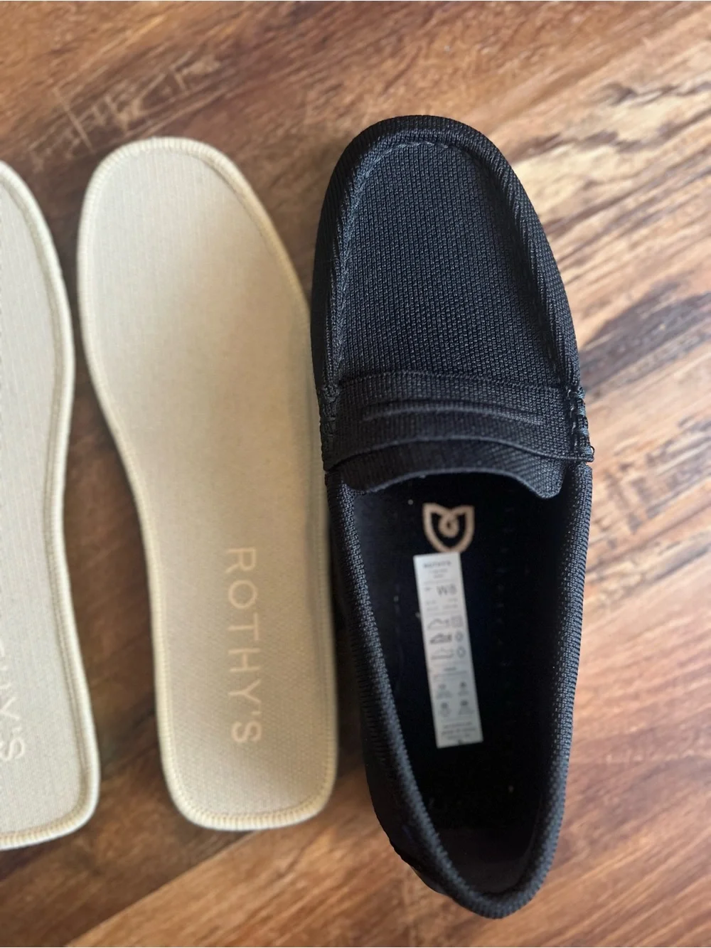 Rothy's The Daily Driver in Black Knit Slip-On Loafers size 8 Women’s - Picture 11 of 13